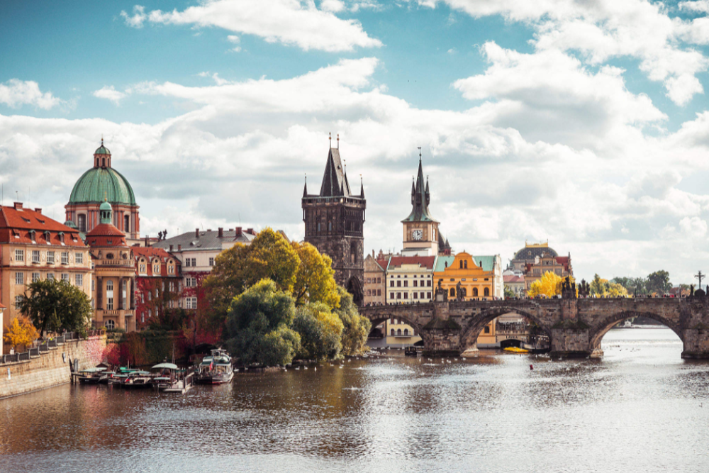 Prague city view